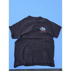 Juice WRLD T-Shirt Let's Remain Positive Today Brown‎ Vintage Wash Tee S 999 Clu